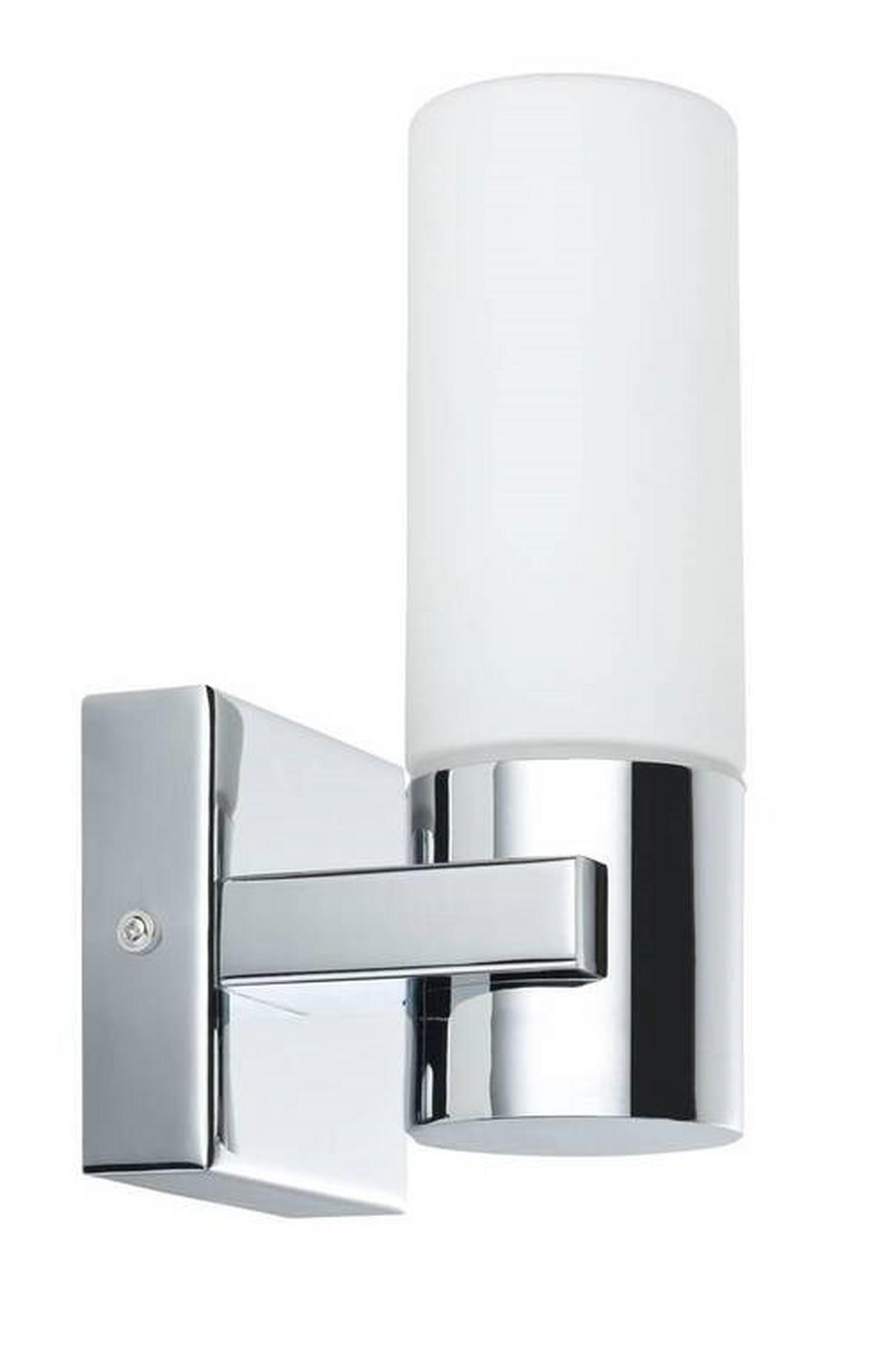 BADEZIMMER-WANDLEUCHTE   - Chromfarben, Basics, Glas/Metall (8,5/19,5/10,5cm) - Paulmann