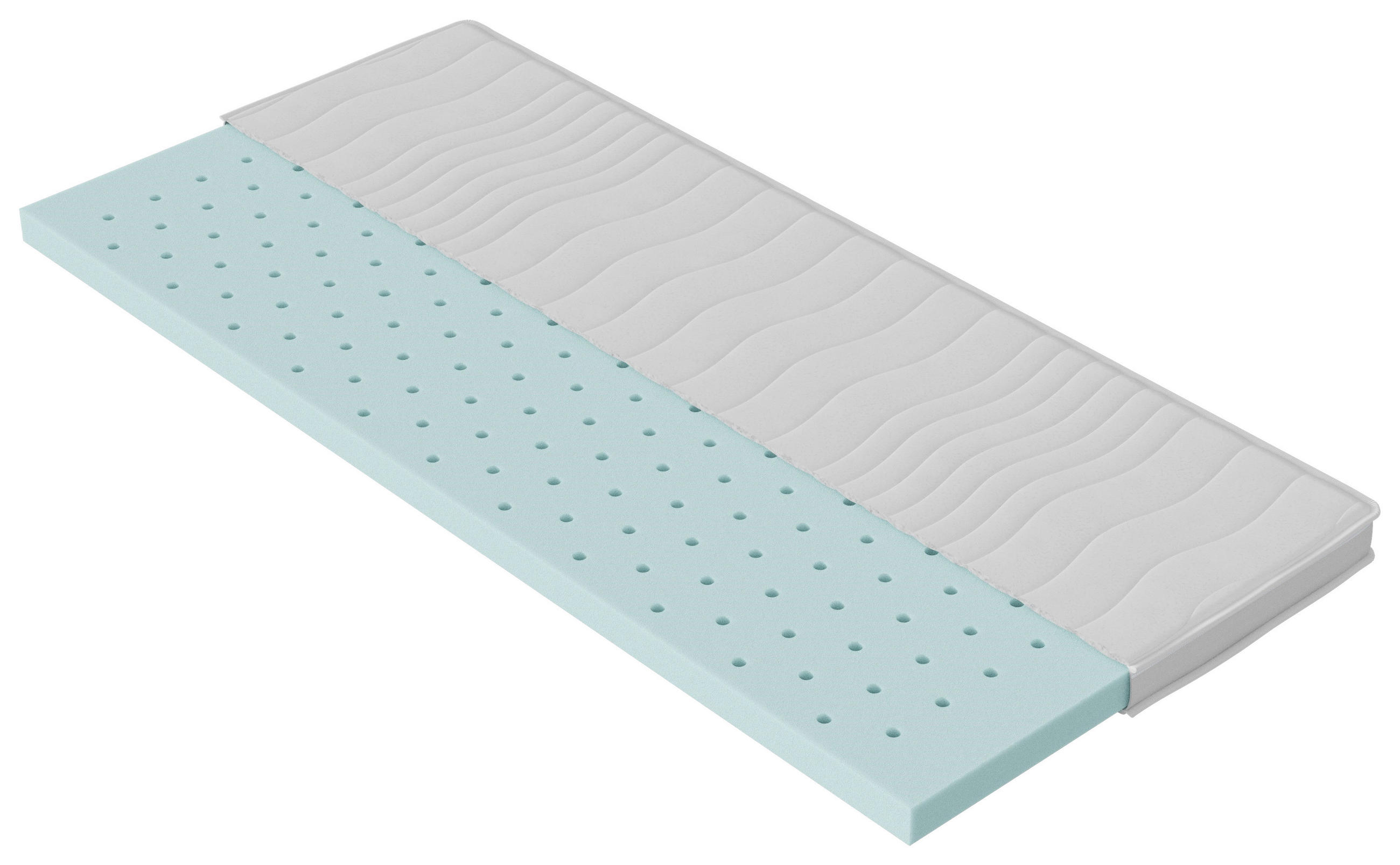 TOPPER 90/200 cm Höhe ca. 6 cm  - Weiß, Basics, Textil (90/200cm) - Dieter Knoll