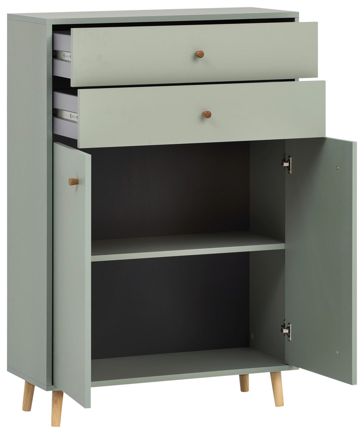 MIDISCHRANK 77/113,4/33,1 cm  - Eichefarben/Eschefarben, MODERN, Holz/Holzwerkstoff (77/113,4/33,1cm) - Stylife