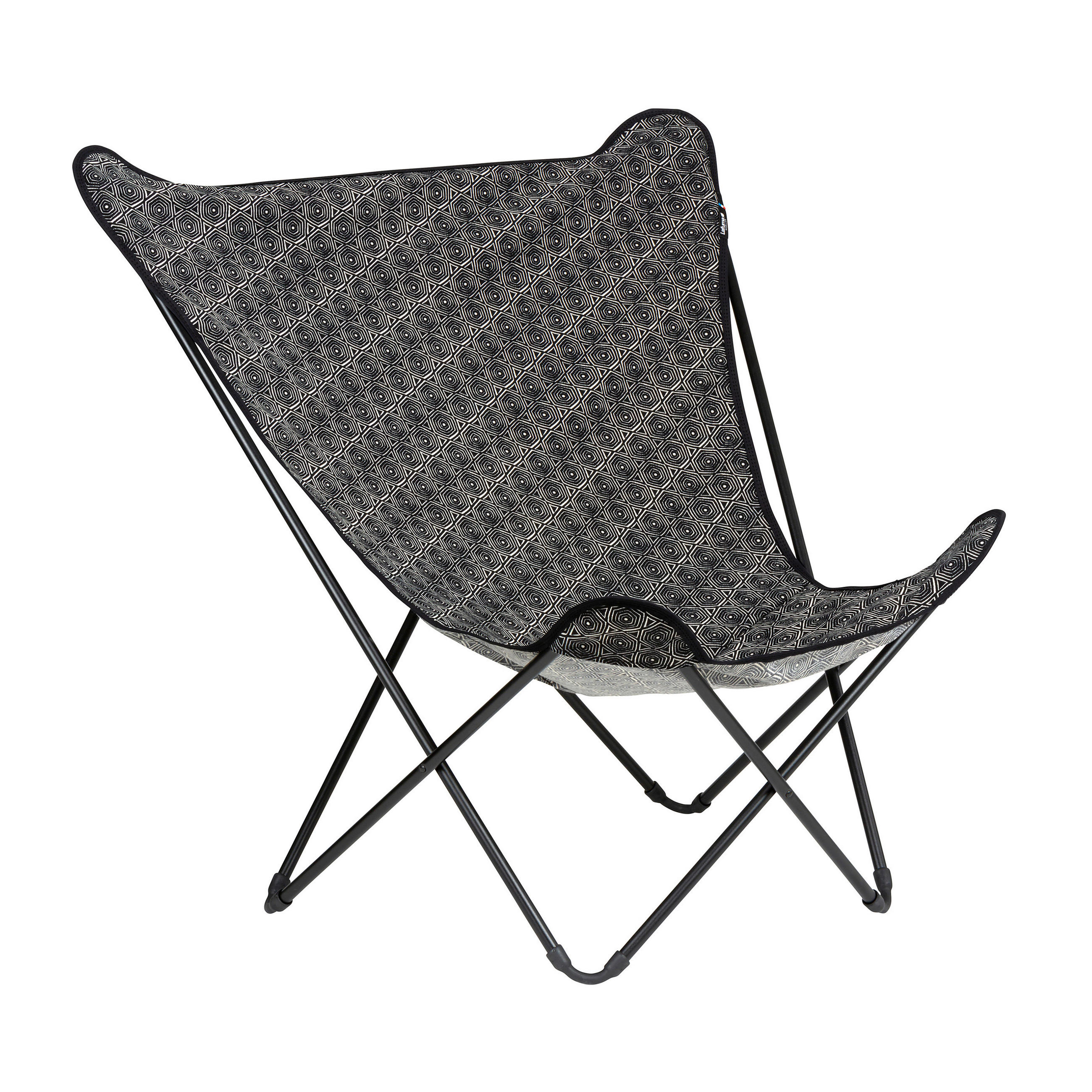 GARTEN-RELAXSESSEL Stahl  - Schwarz, Basics, Textil/Metall (87/83/91cm) - Lafuma Mobilier
