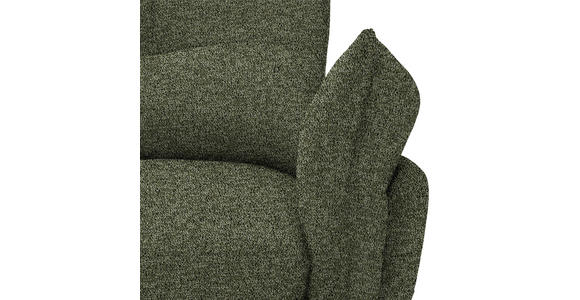 ECKSOFA in Bouclé Olivgrün  - Schwarz/Olivgrün, Design, Textil/Metall (220/250cm) - Xora