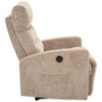 FERNSEHSESSEL  mit Webstoff Braun, Schwarz  - Schwarz/Braun, Design, Kunststoff/Textil (76/102/93cm) - Carryhome