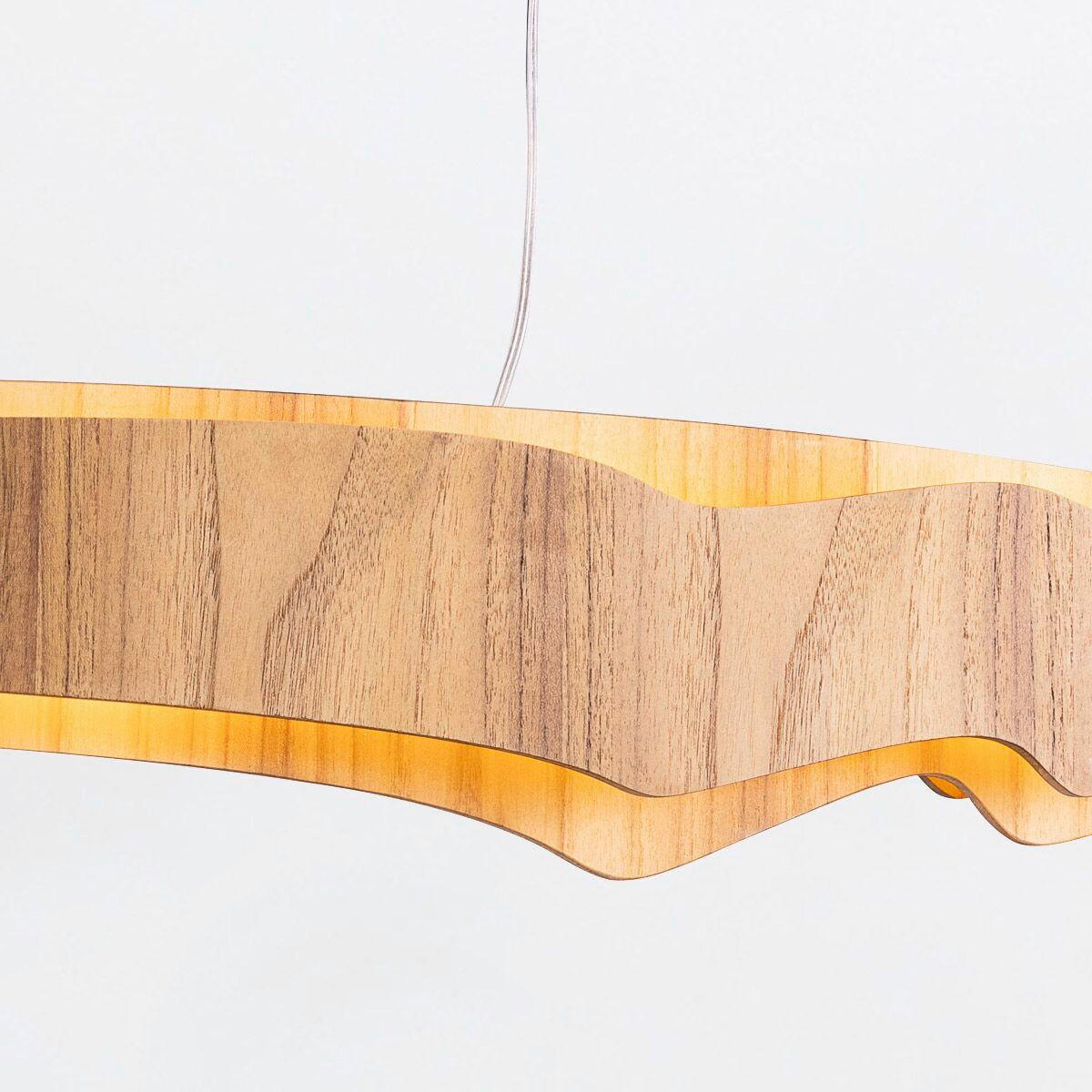 LED-HÄNGELEUCHTE 140/9/150 cm    - Teakfarben, Natur, Holz/Kunststoff (140/9/150cm) - Elstead Lighting