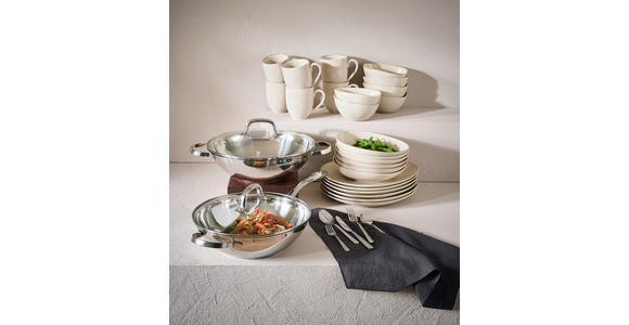 KOMBISERVICE AQUA SABBIA 24-teilig  - Beige, Trend, Keramik - Novel