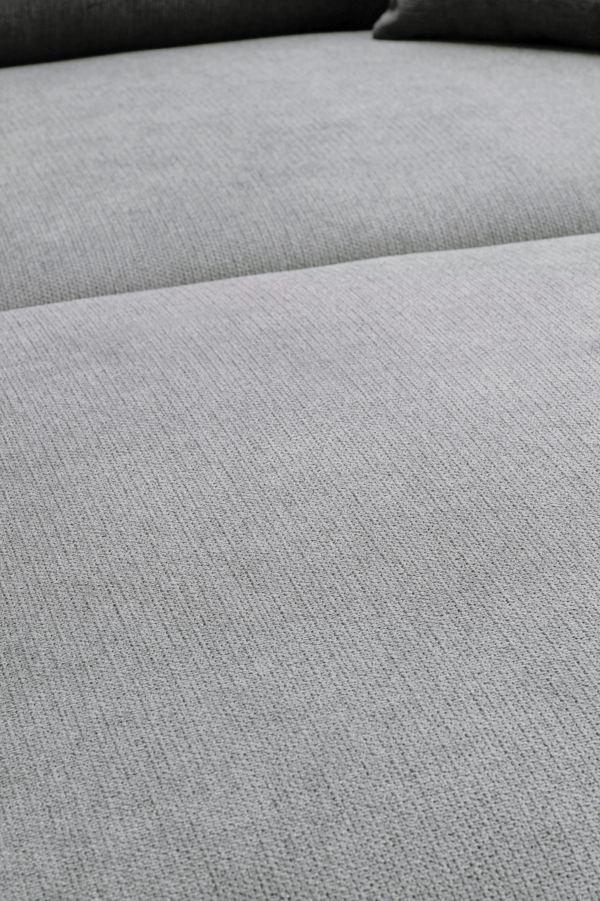 ECKSOFA Grau Webstoff  - Schwarz/Grau, KONVENTIONELL, Textil/Metall (304/196cm) - Hom`in