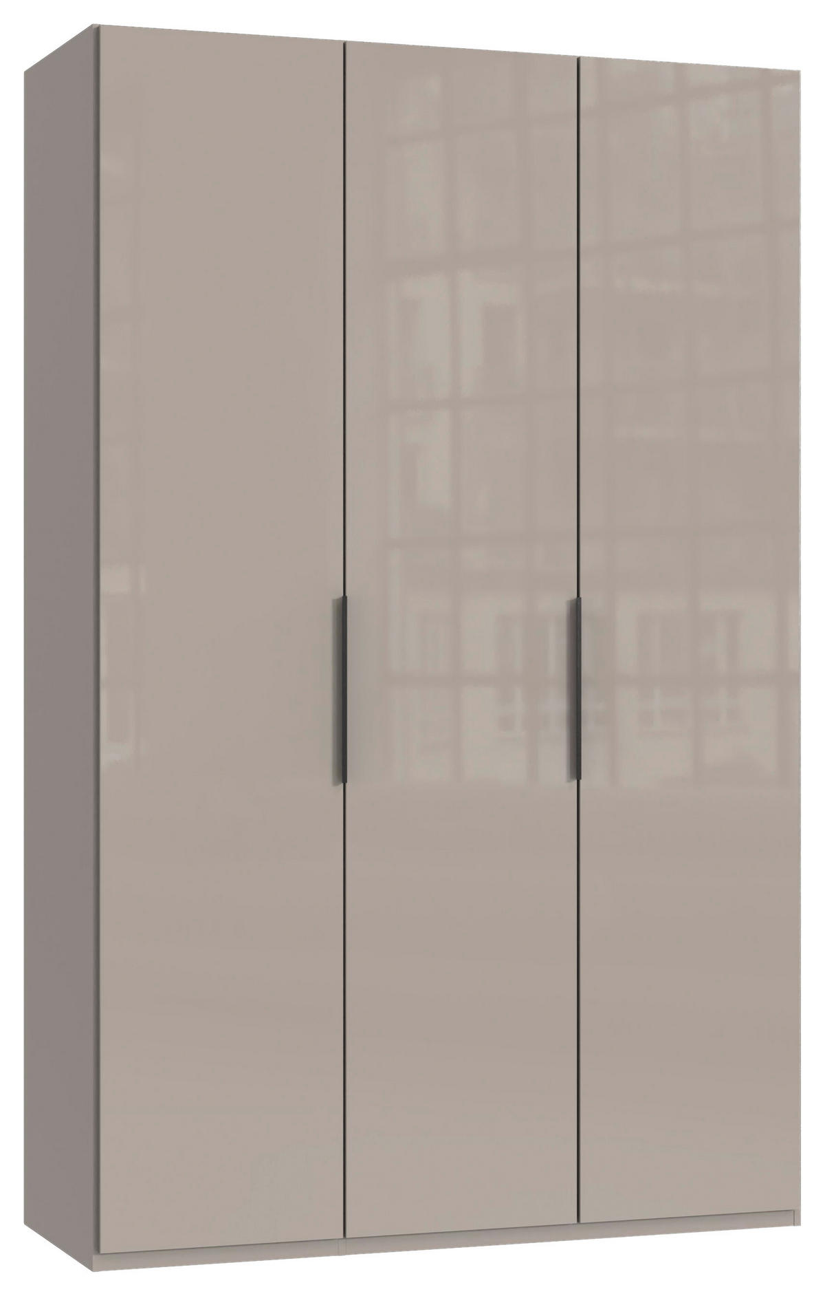 DREHTÜRENSCHRANK in Sahara  - Schwarz/Sahara, Konventionell, Glas/Holzwerkstoff (150/236/58cm) - Hom`in