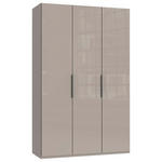 DREHTÜRENSCHRANK  in Sahara  - Schwarz/Sahara, KONVENTIONELL, Glas/Holzwerkstoff (150/236/58cm) - Hom`in