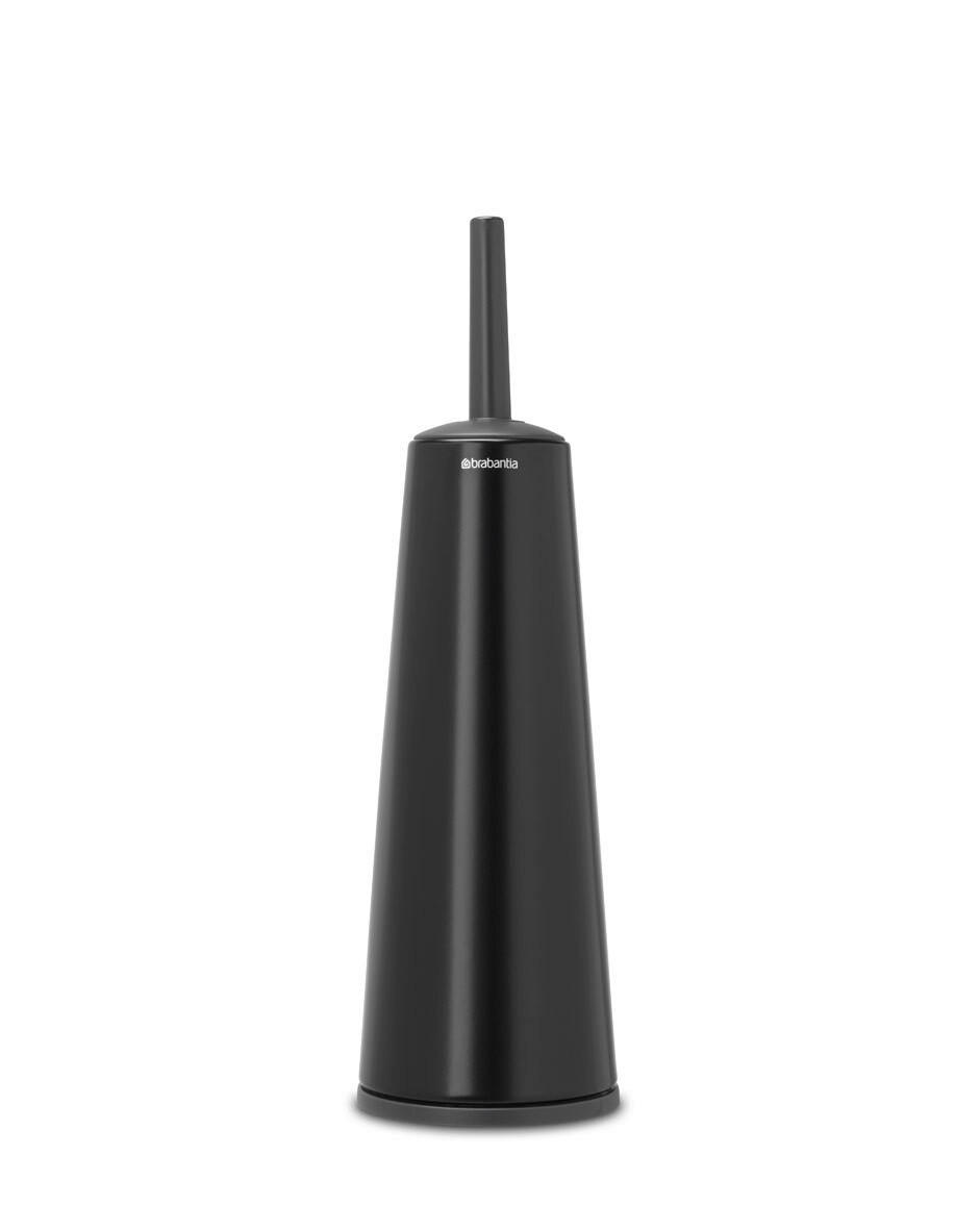 GARNITURA TOALETNE ČETKE crna metal RENEW - crna, Basics, metal/plastika (12/42/12cm) - Brabantia