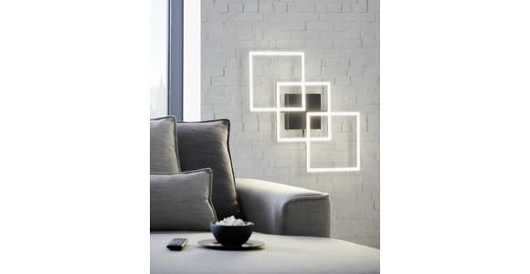 LED-DECKENLEUCHTE 75,5/37/6 cm - Schwarz, Trend, Kunststoff/Metall (75,5/37/6cm) - Novel