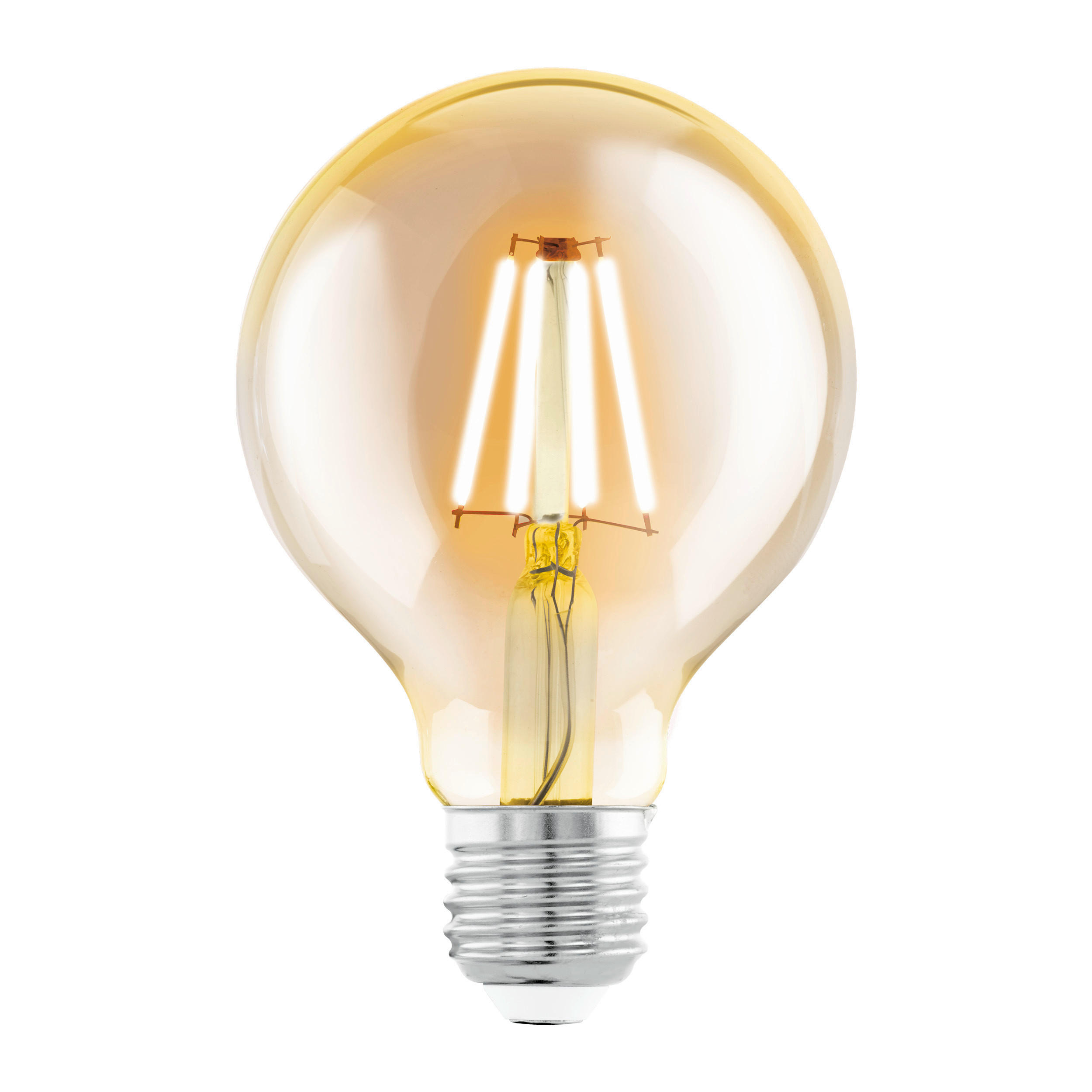LED FILAMENT SIJALICA - boja ćilibara, Osnovno, staklo (12cm)