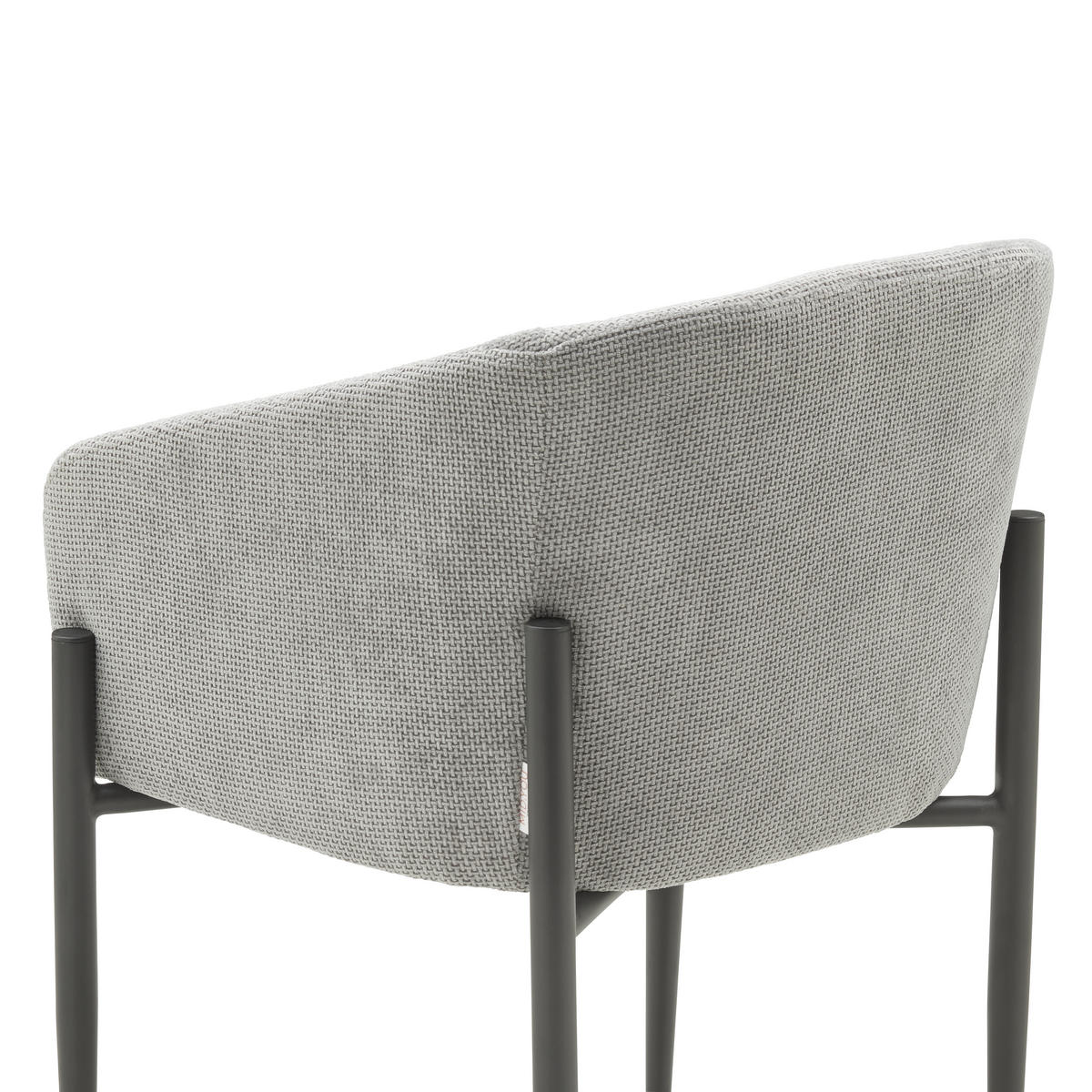 ŽIDLE S PODRUČKAMI, železo, tkaná látka, šedá, černá - šedá/černá, Lifestyle, kov/textil (57/78/61cm) - MID.YOU