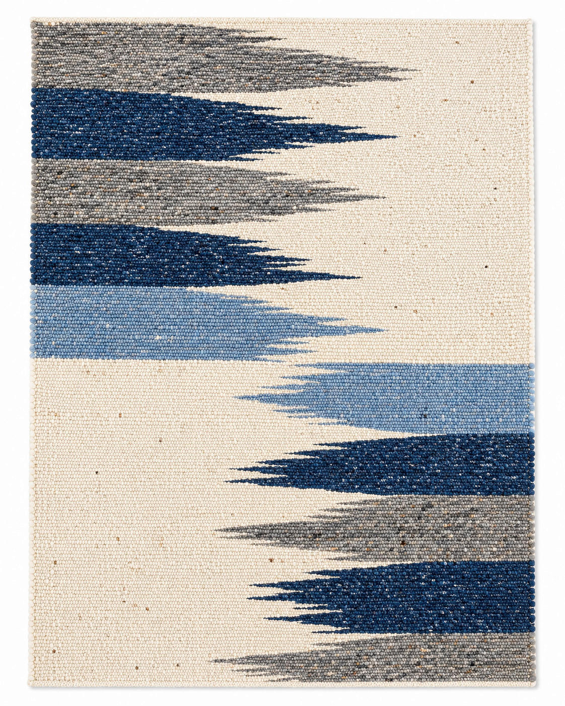KÉZZEL SZŐTT SZŐNYEG   - kékesszürke, Basics, textil (70/130cm)