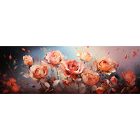 LEINWANDBILD Blumen 115/55 cm  - Multicolor, Basics, Holz/Papier (115/55cm) - Euroart