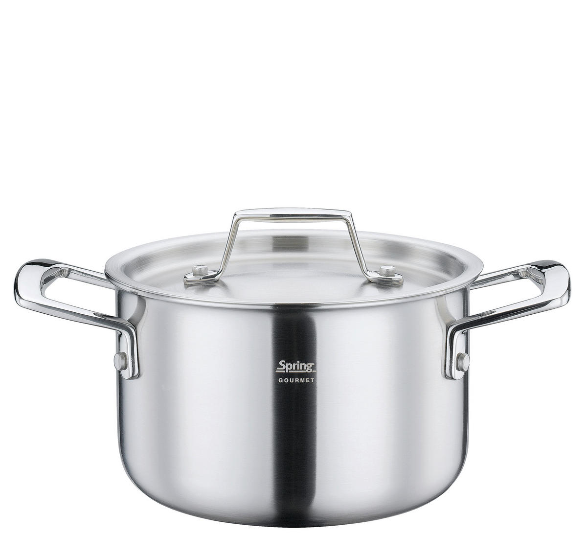 KOCHTOPFSET GOURMET  - Silberfarben, Basics, Metall - Spring