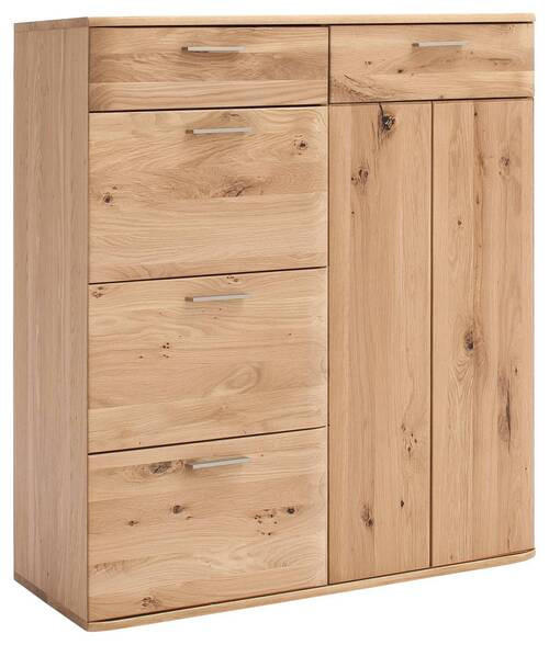 KOMMODE  in 100/118/44 cm  - Eichefarben/Nickelfarben, Natur, Holz/Holzwerkstoff (100/118/44cm)