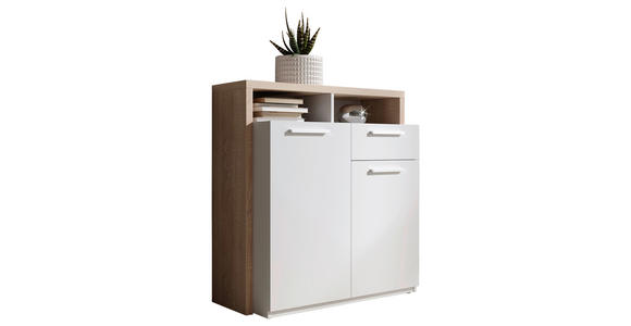 KOMMODE 88/94/40 cm  - Silberfarben/Braun, Trend, Holzwerkstoff/Kunststoff (88/94/40cm) - Xora