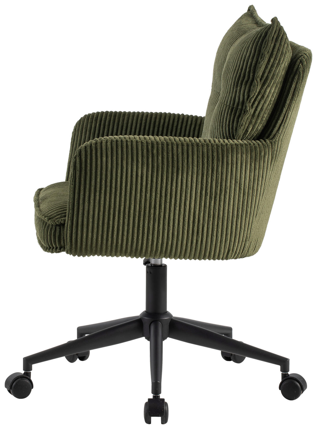 OTOČNÁ ŽIDLE, tkaná látka, zelená, černá - černá/zelená, Design, kov/textil (58/84,5/92/64cm) - Carryhome