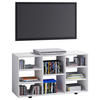 TV-BÄNK 114/60/40 cm  - vit/svart, Modern, trämaterial/plast (114/60/40cm) - MID.YOU