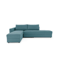 ECKSOFA in Webstoff Petrol  287/229 cm  - Petrol/Schwarz, Design, Kunststoff/Textil (287/229cm) - LOOKS by W.Joop