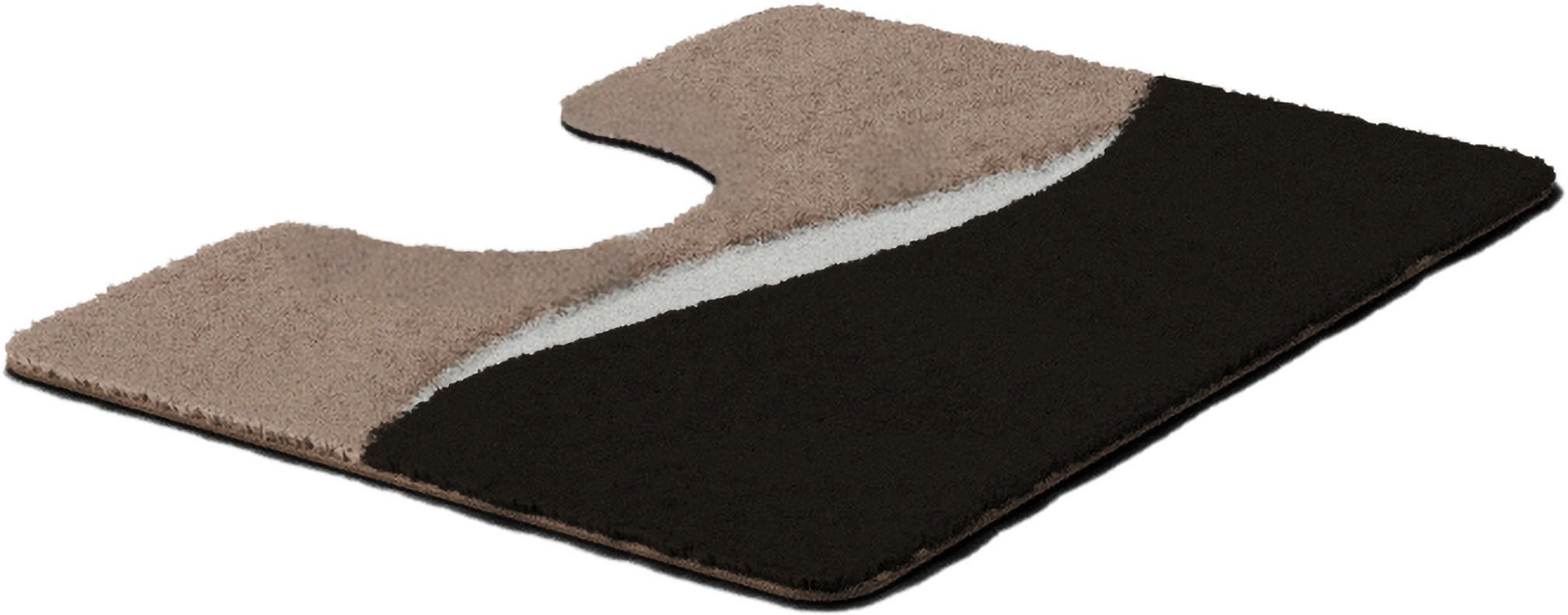 WC-VORLEGER Taupe 50/60 cm  - Taupe, Basics, Kunststoff/Textil (50/60cm) - Grund