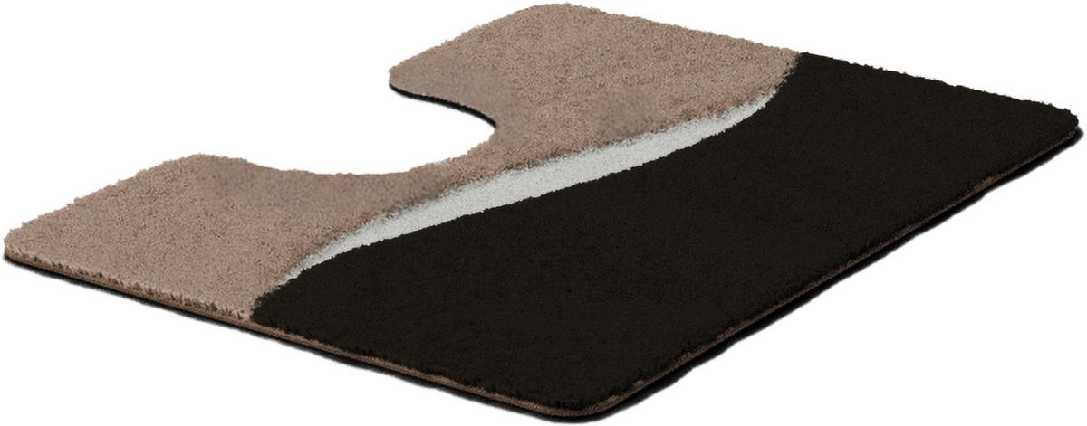 WC-VORLEGER Taupe 50/60 cm  - Taupe, Basics, Kunststoff/Textil (50/60cm) - Grund
