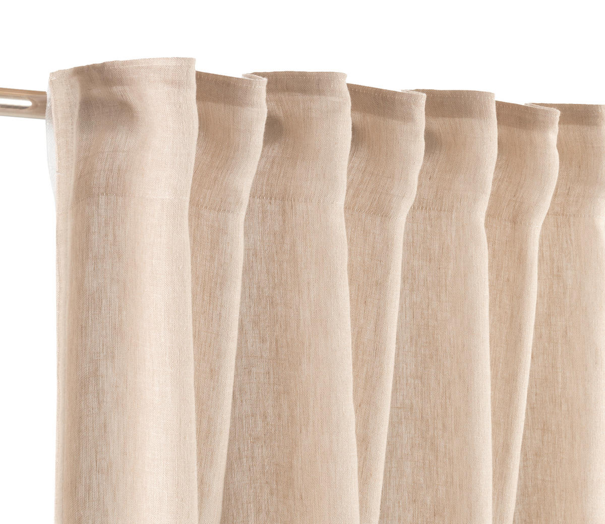 FERTIGVORHANG  halbtransparent  125/250 cm   - Naturfarben, Basics, Textil (125/250cm) - Schöner Wohnen