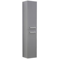 HOCHSCHRANK 30/159/32 cm  - Chromfarben/Anthrazit, MODERN, Glas/Holzwerkstoff (30/159/32cm) - Voleo