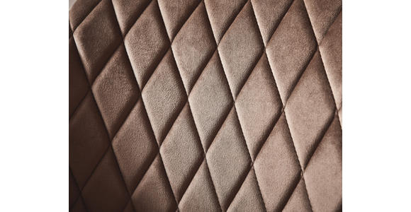 ARMLEHNSTUHL  inklusive Armlehnen Samt  - Beige/Schwarz, Design, Textil/Metall (56/79/58cm) - Carryhome