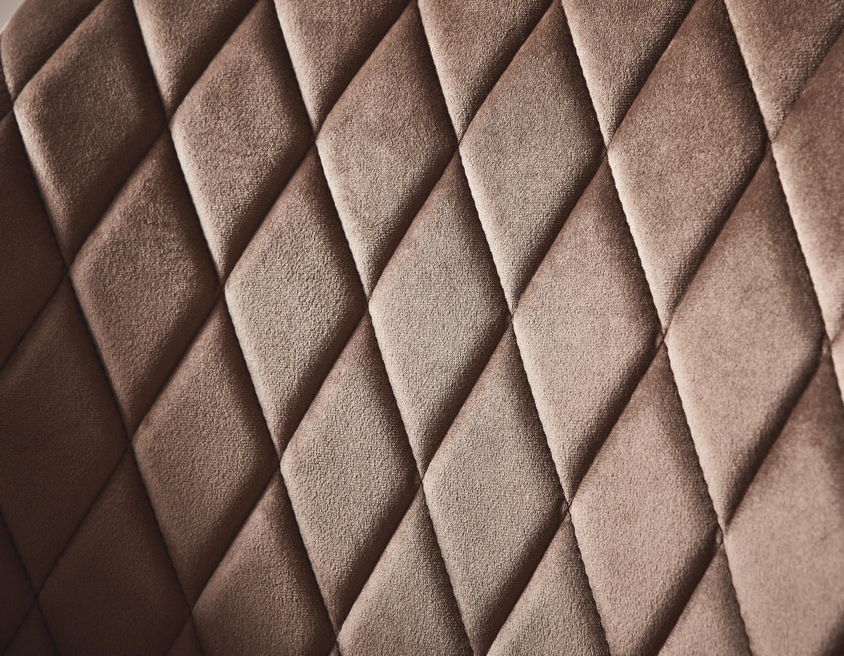 ARMLEHNSTUHL  in Eisen Samt  - Beige/Schwarz, Design, Textil/Metall (56/79/58cm) - Carryhome