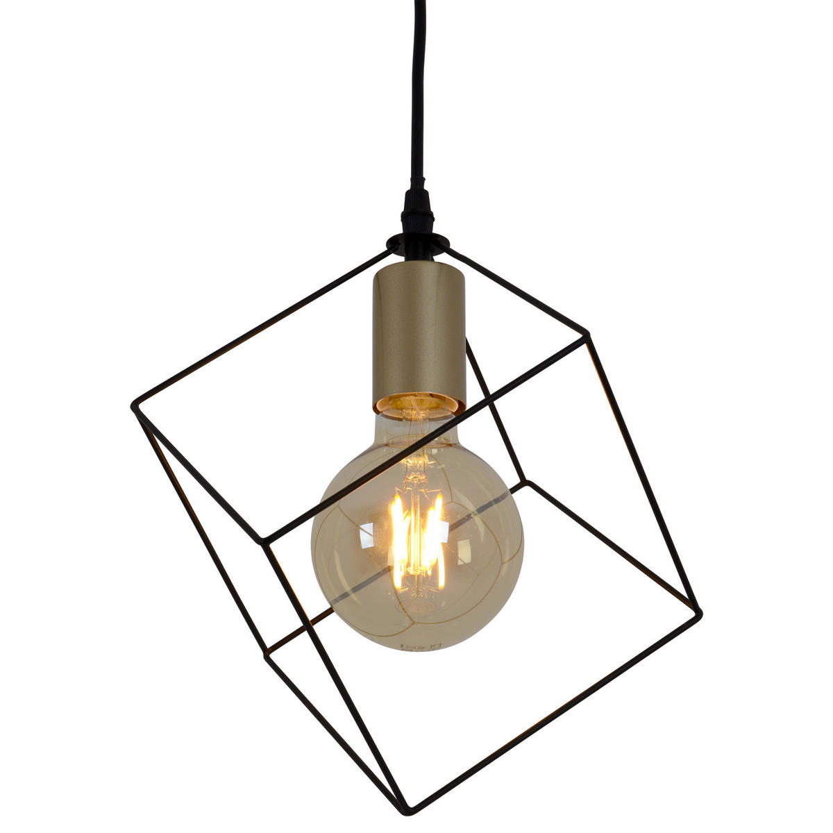 HÄNGELEUCHTE 16/118 cm   - Goldfarben, Design, Kunststoff/Metall (16/118cm) - Näve