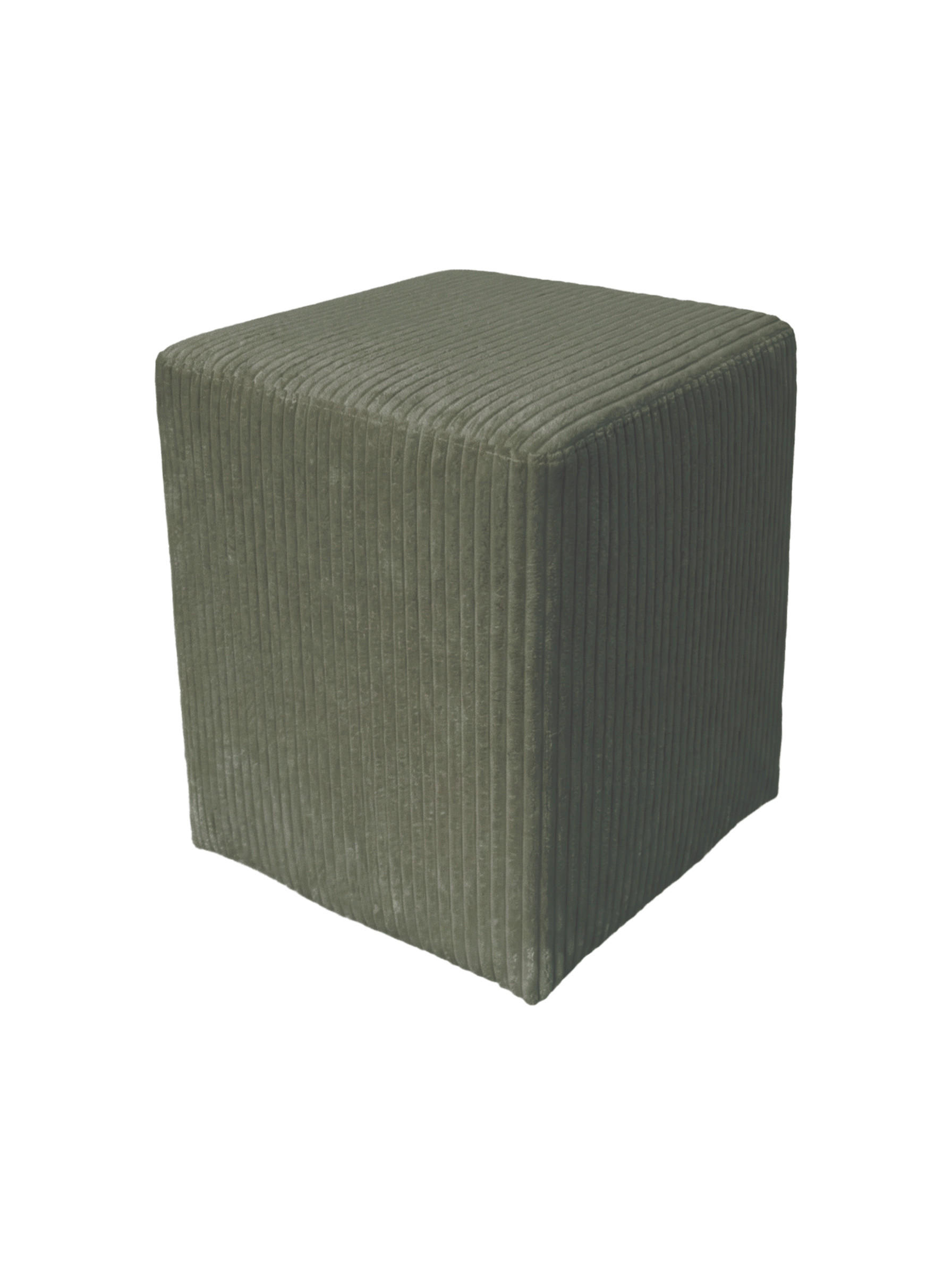 POUF Olivgrün Textil  - Olivgrün, Design, Textil (35/46/35cm) - MID.YOU