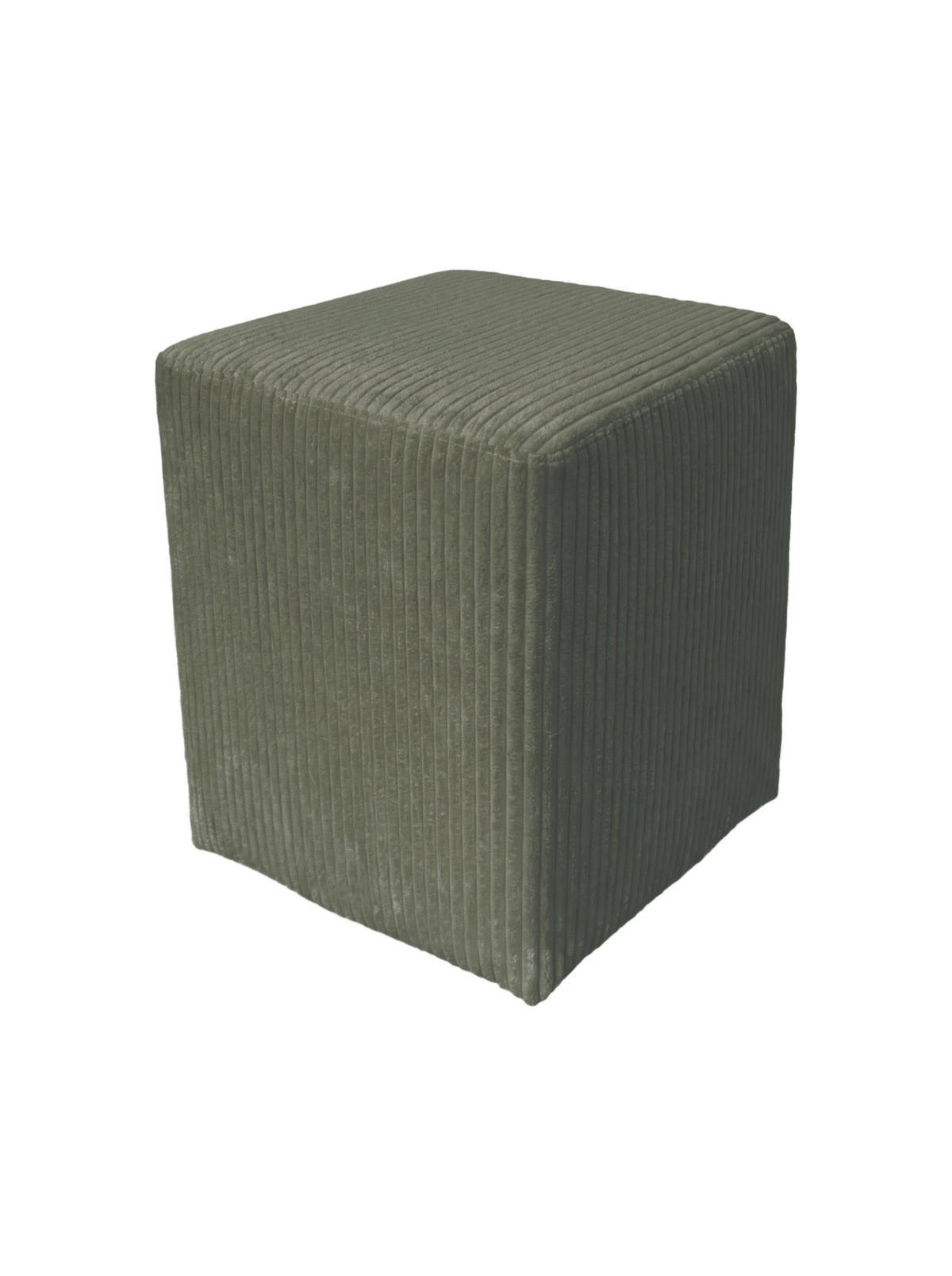 POUF Olivgrün Textil  - Olivgrün, Design, Textil (35/46/35cm) - MID.YOU