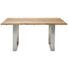 GARTENTISCH - Silberfarben/Teakfarben, Design, Holz/Metall (160/95/76cm) GARTENTISCH - Silberfarben/Teakfarben, Design, Holz/Metall (160/95/76cm)
