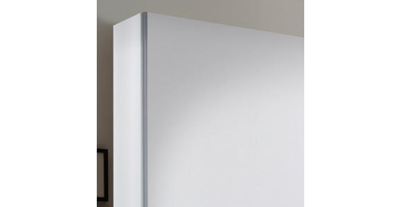 SCHWEBETÜRENSCHRANK 2-türig Weiß, Sonoma Eiche - Eichefarben/Alufarben, KONVENTIONELL, Holzwerkstoff/Metall (170/195/59cm) - Carryhome