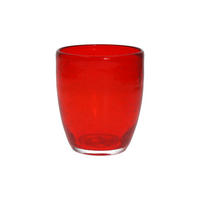 ČAŠA  380 ml  Bubbles  - crvena, Basics, staklo (8,5/10cm) - Tognana