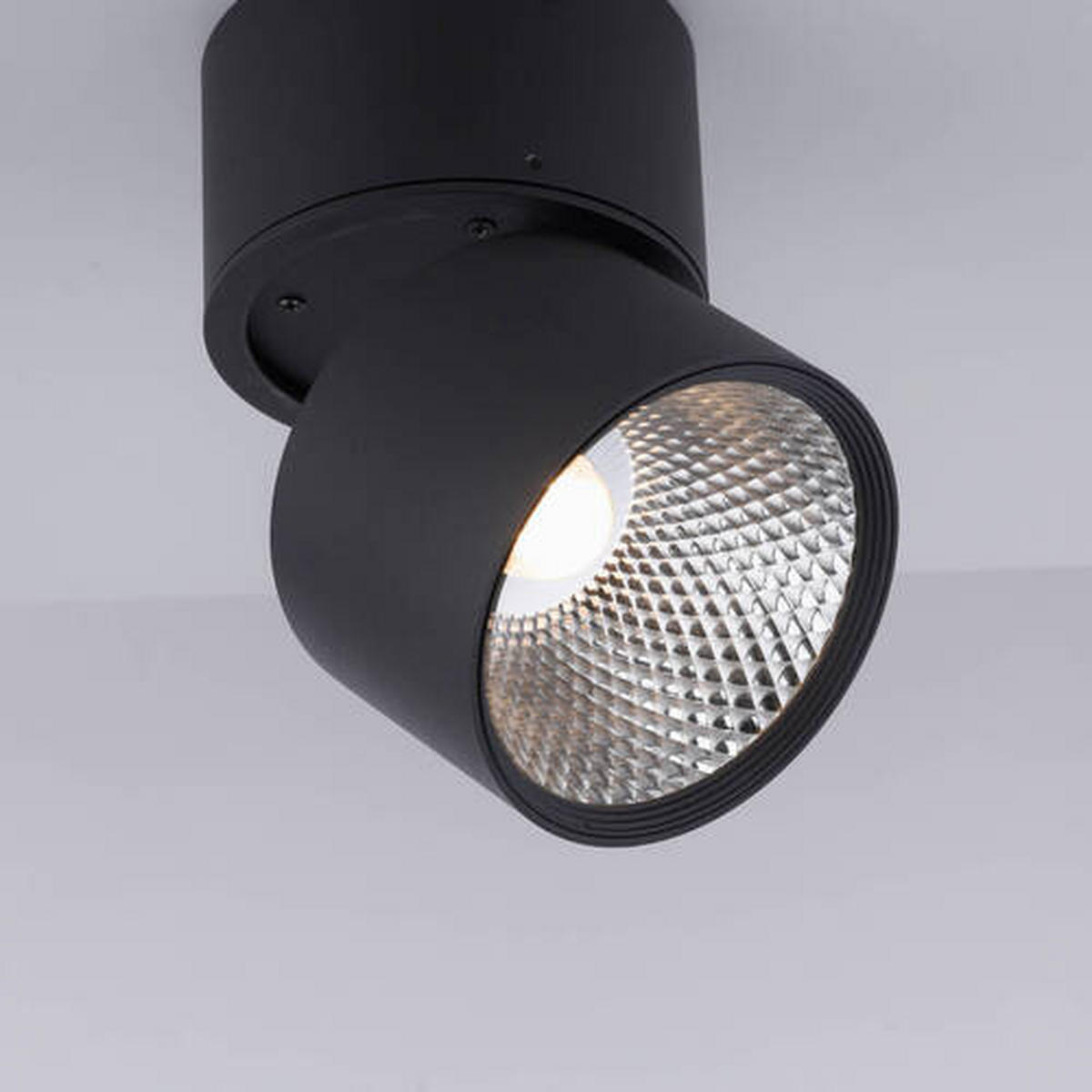 LED-DECKENLEUCHTE 15/15/16 cm   - Schwarz, Basics, Kunststoff/Metall (15/15/16cm) - Neuhaus PURE