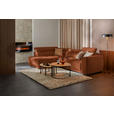 ECKSOFA in Struktur Rostfarben  205/284 cm  - Rostfarben/Schwarz, Design, Kunststoff/Textil (205/284cm) - Xora