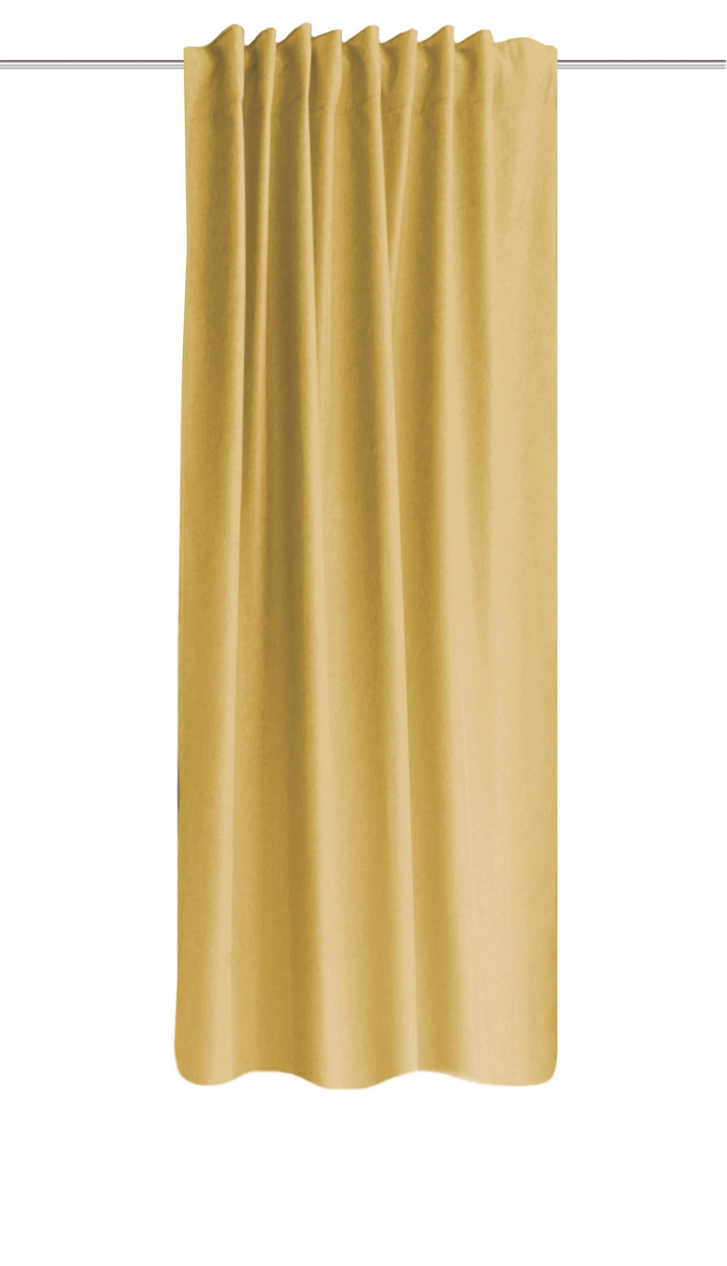 WÄRMESCHUTZVORHANG ESKIMO blickdicht 135/225 cm   - Gelb, Basics, Textil (135/225cm)