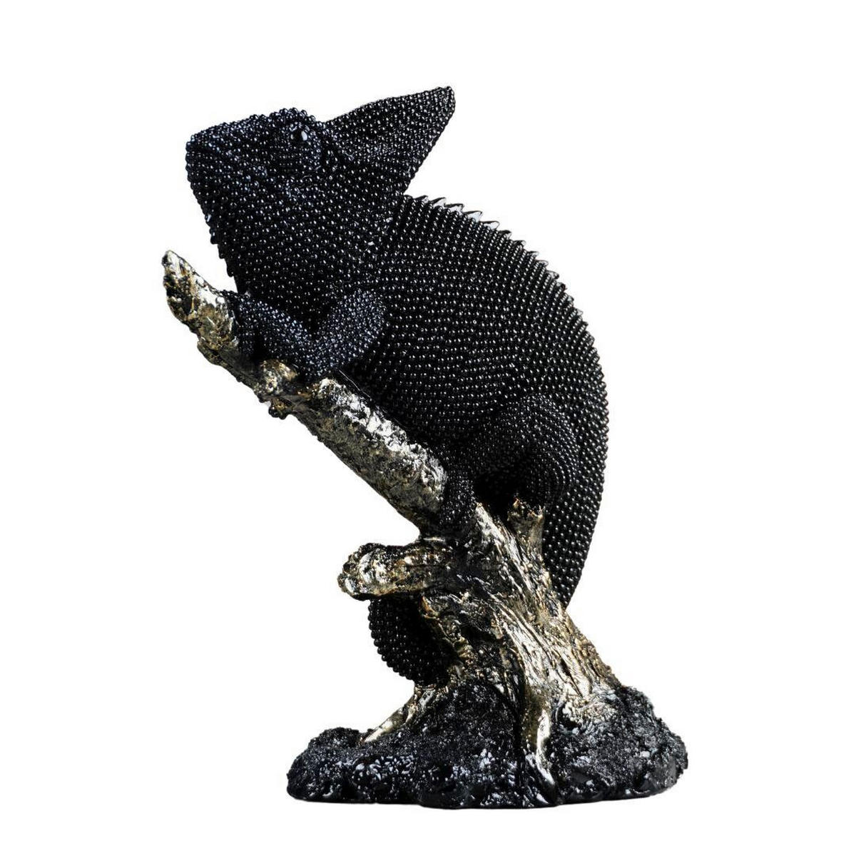 SCULPTURĂ - argintiu/negru, Basics, plastic (22/9,5/18cm)
