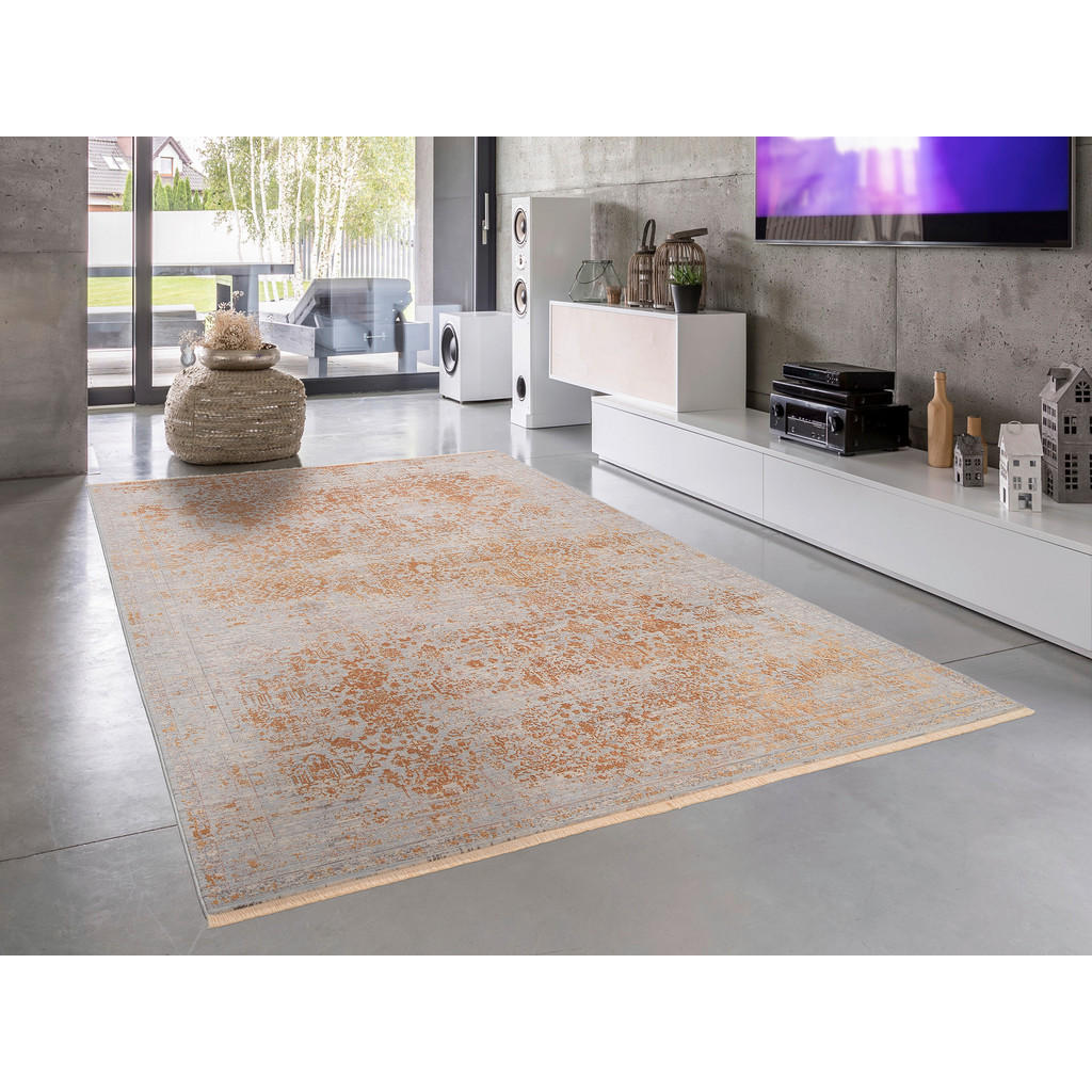 Thumbnail - Dieter Knoll Webteppich Tinto Grande, Creme, Gold, Textil, Abstraktes, rechteckig, 240x330 cm, Oeko-Tex® Standard 100, f...