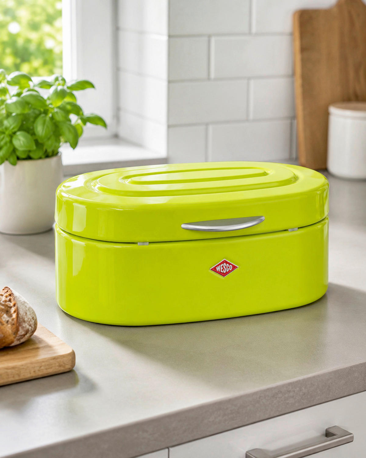BROTKASTEN - Limette, KONVENTIONELL, Metall (22,5/13,6/10cm) - Wesco