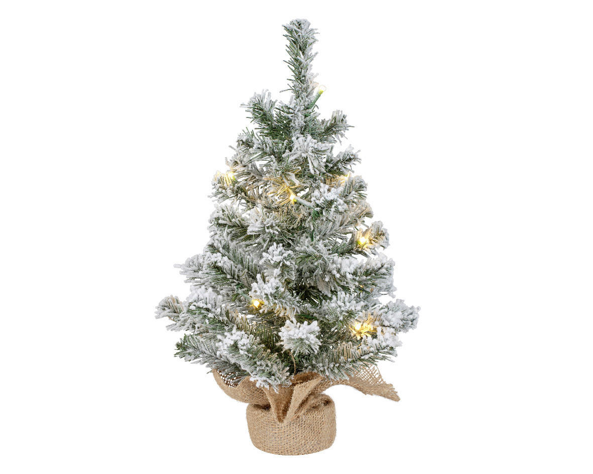 WEIHNACHTSBAUM 45 cm  - Weiß/Grün, Basics, Kunststoff/Textil (30/45cm) - X-Mas