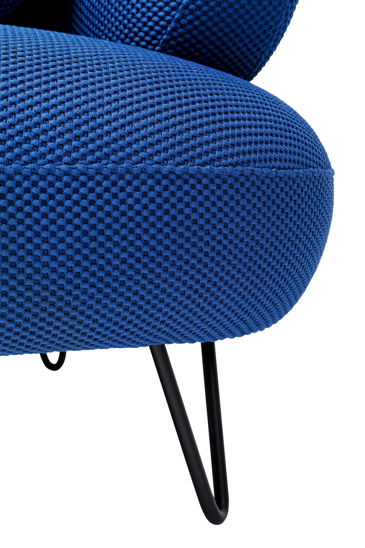 2-SITZER-SOFA in Netz Blau  - Blau/Schwarz, Design, Textil/Metall (182/72/94cm) - Kare-Design