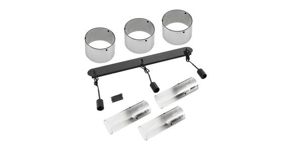 HÄNGELEUCHTE 97/18/150 cm  - Dunkelgrau, Design, Glas/Metall (97/18/150cm) - Dieter Knoll