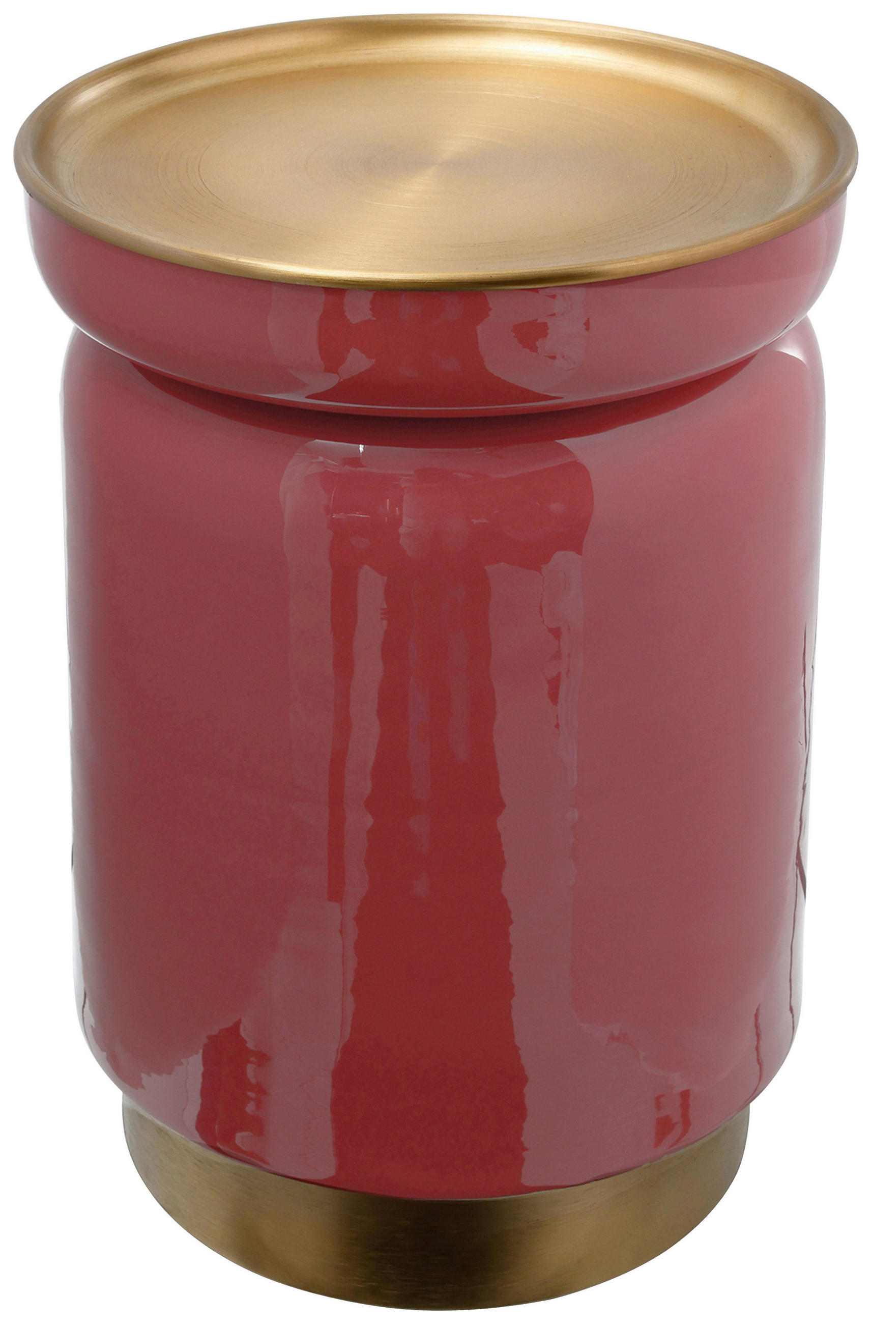 MID.YOU PRÍRUČNÝ STOLÍK, zlatá, koralová