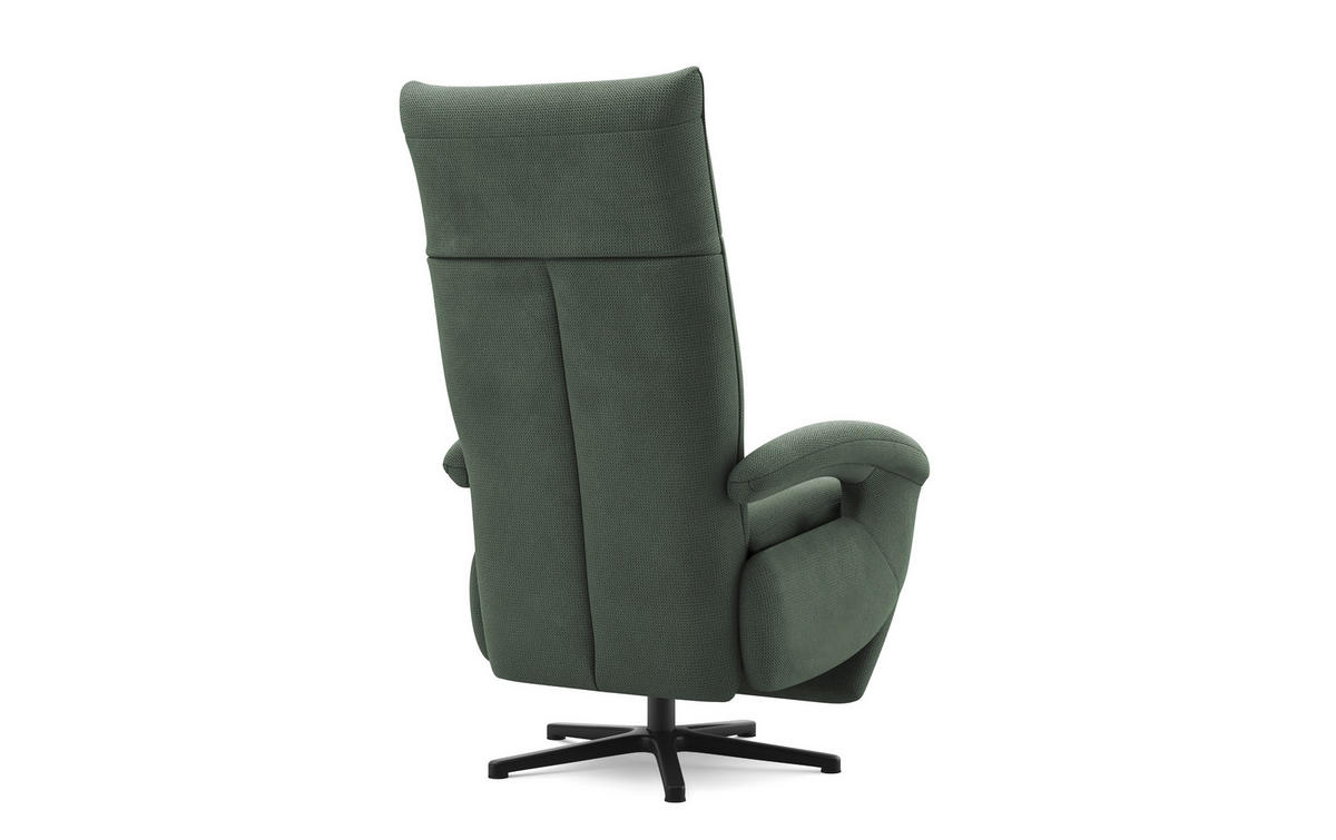 SESSEL in Flachgewebe Grün  - Schwarz/Grün, Konventionell, Textil/Metall (74/112/82cm) - Sit & More