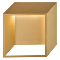 LED-WANDLEUCHTE 25/9,2/25 cm   - Goldfarben, Design, Kunststoff/Metall (25/9,2/25cm) - Globo