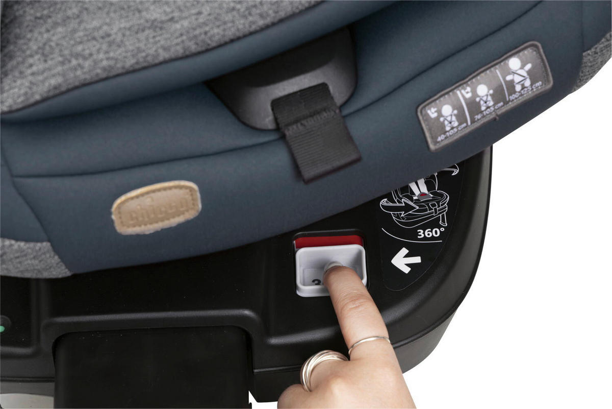 KINDERAUTOSITZ SEAT3FIT AIR   - Graphitfarben, Basics (49/44/61cm) - Chicco