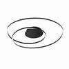 LED-DECKENLEUCHTE 68/8 cm   - Schwarz, Design, Metall (68/8cm) - Fischer & Honsel