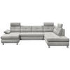 WOHNLANDSCHAFT in Webstoff Silberfarben  - Silberfarben, Modern, Kunststoff/Textil (177/349/233cm) - MID.YOU